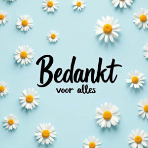 Wenskaart bedankt
