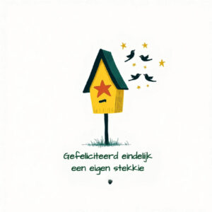wenskaart nieuwe woning