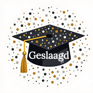 wenskaart geslaagd