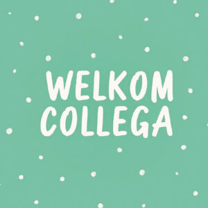 wenskaart welkom collega