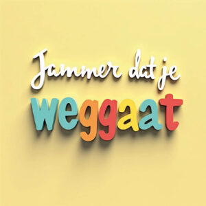 wenskaart afscheid