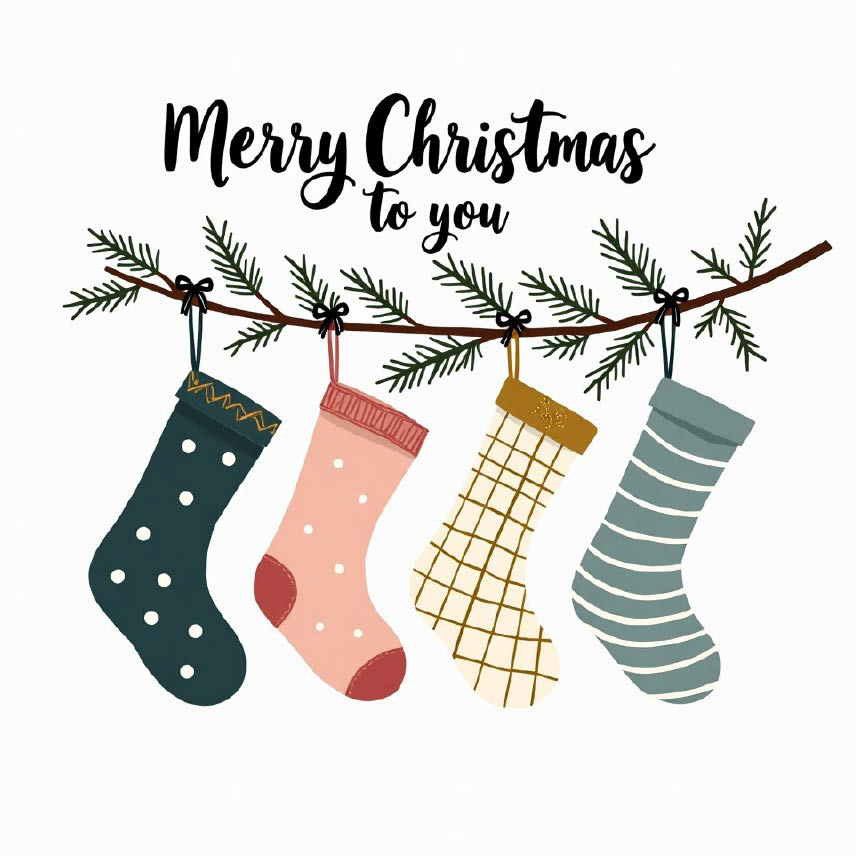 Kerstkaart met logo