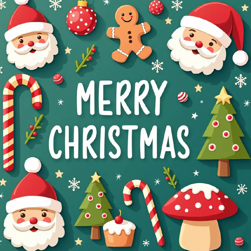 Kerstkaart met logo