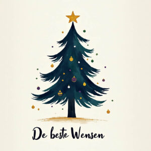 Kerstkaart met logo