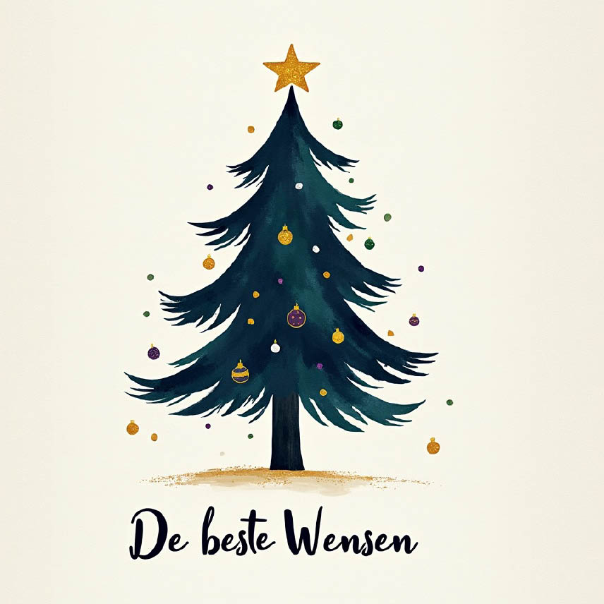 Kerstkaart met logo