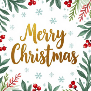 Kerstkaart met logo