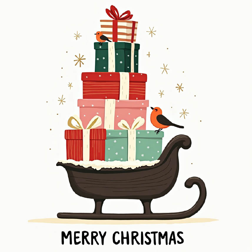 Kerstkaart met logo