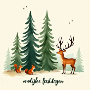 Kerstkaart met logo