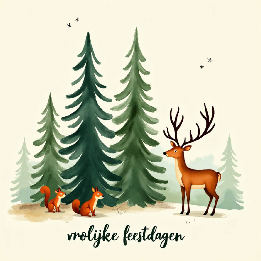 Kerstkaart met logo