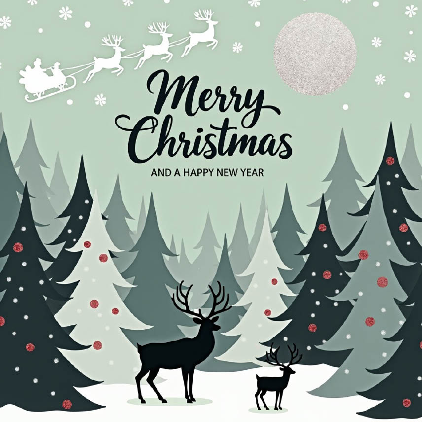Kerstkaart met logo