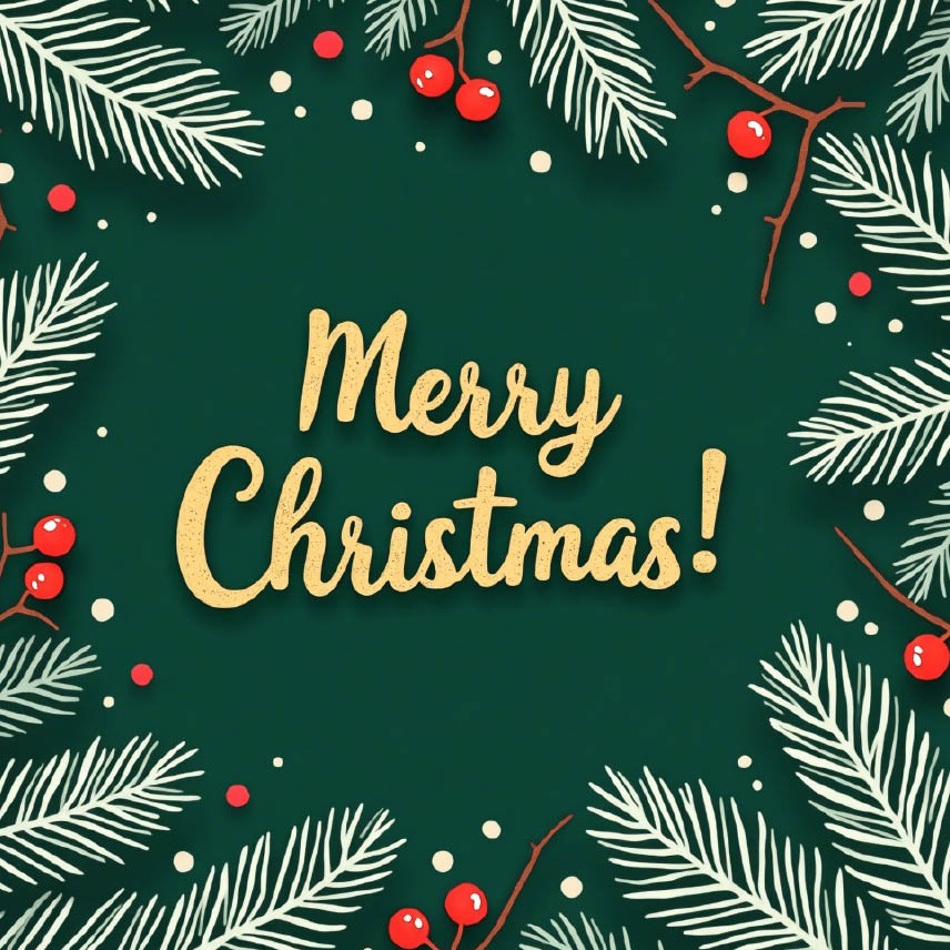Kerstkaart met logo